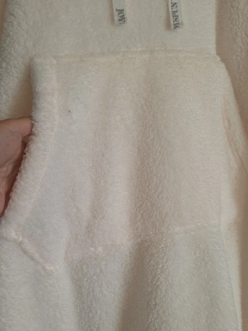 Cozy Oversized Cream Sherpa Hoodie With Pockets